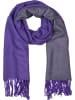 styleBREAKER Schal in Violett-Dunkelgrau