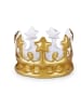 relaxdays 5 x Aufblasbare Krone in Gold
