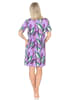 NORMANN Kurzarm Nachthemd floraler Print - 85607 in lila