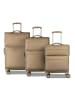 Worldpack Kyoto 4 Rollen Kofferset 3-teilig mit Dehnfalte in beige