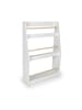 relaxdays Bücherregal in Weiß/ Natur - (B)60 x (H)90 x (T)20 cm