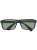 Serengeti Unisex Sonnenbrillen Trapezförmig Schwarz