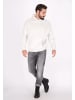 DreiMaster Herren Sweatshirt in Wollweiss Melange