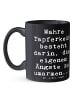 Mr. & Mrs. Panda Kaffeetasse Spruch Tapferkeit Umarmung mit Spruch in Schwarz