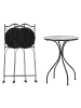 Beliani 3-tlg Bistro Set COZZANA in Schwarz/Grün