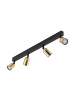 Licht-Erlebnisse Spot Strahler (B)18 x (L)84 x (H)16 cm in Schwarz Gold