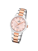 Festina Analog-Armbanduhr Festina Boyfriend silber, rosé mittel (ca. 34mm)