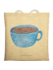 Mr. & Mrs. Panda Shopper Bag Kaffee Tasse ohne Spruch in Gelb Pastell