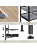 tectake Schuhregal Derry 75,5 x 30,5 x 45,5 cm, Industrial Holz hell, Eiche Sonoma