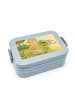 Mr. & Mrs. Panda Bento Box Otter Bauch Design mit Spruch in Blau Pastell