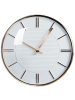 Beliani Wanduhr DAROCA in Weiß/Gold - (W) 34 x (H) 34 x (L) 3 cm