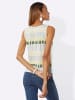 creation L Shirttop in ecru-moos-bedruckt
