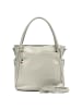 Florence Florence Handtasche, Umhängetasche Leder hellgrau ca. 38cm