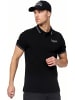 Lonsdale Polo "Causton" in Schwarz