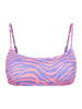 Venice Beach Bustier-Bikini-Top in violett-koralle