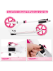 COSTWAY Roller mit 2 LED Rädern ab 10 Jahre in Rosa