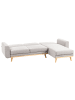 Beliani 4-tlg Ecksofa KAARINA in Grau/Braun linksseitig
