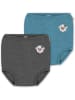 Normani Outdoor Sports 2er Pack Baby Merino Windelhose Tokoroa in Blau/Anthrazit