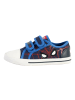 Geox Kilwi Canv+Geobuck Flache Sneakers für Kinder Blau