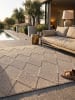 KADIMA DESIGN Flachwebteppich Karo flachgewebt pflegeleicht Wohnzimmer Flur Esszimmer in Natur