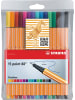 STABILO Fineliner point 88 Etui mit 15 Stiften
