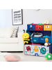 relaxdays Kinderregal "Monster" in Bunt - (B)63,5 x (H)66 x (T)30 cm