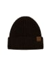 Faera Strickmütze warmes Design in Dunkelbraun