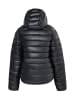 myMo Glänzende Steppjacke in Schwarz