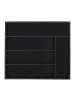 relaxdays Besteckkasten in Schwarz - (B)34 x (H)5 x (T)30 cm