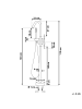 Beliani 3-tlg Wannenarmaturen VICTORIA in Gold
