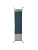 KADIMA DESIGN Teppich Kurzflor Gestreift, Zweifarbig, mit Fransen wendbar, Flur in Blau