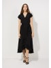 More & More Maxi-Wickelkleid in black