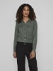 Vila Langarmbluse in duck green