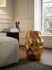KADIMA DESIGN Beistelltisch 30x47x30cm Aluminium Dekotisch orientalisch rund, in Gold