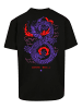 F4NT4STIC Heavy Oversize T-Shirt Drache Feuer Japan in schwarz