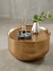 KADIMA DESIGN Couchtisch Aluminium 60x60x35 cm Wohnzimmertisch Hammerschlag in Gold