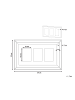 Beliani Fotorahmen SINTA in Silber/Braun/Beige - (W) 50 x (H) 32 x (L) 5 cm Vertikal