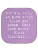 Mr. & Mrs. Panda Tischuntersetzer Spruch Gelassenheit in Krisen ... in Lavendeltraum