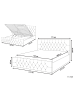 Beliani Doppelbett AMIENS in Grau - (W) 171 x (H) 109 x (L) 217 cm