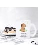 Mr. & Mrs. Panda Glühweintasse Hund Kleeblatt mit Spruch in Transparent