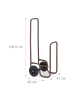 relaxdays Kaminholzwagen in Braun - (B)41 x (H)109,5 x (T)45 cm