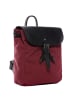 FEYNSINN Rucksack Canvas & Leder Backpack Unisex HANNE in rot