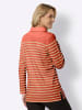 Sieh an! Sweatshirt in terra-camel-gestreift