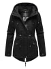 Marikoo Winterjacke Manolya in Black with black fur