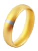 Adeliás Damen Ring aus Edelstahl in gold