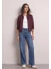Street One High Waist Wide Leg Jeans im Loose Fit in Medium Blue Soft Washed
