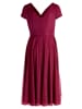 Vera Mont Cocktailkleid im Glitzer-Look in Rot/Grau
