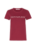 Calvin Klein Tshirt mit dem offiziellen  Logo in Granat