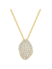 Glanzstücke München Kette aus Sterling Silber mit Zirkonia in gelbgold