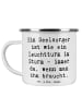 Mr. & Mrs. Panda Teetasse Spruch Seelsorger Leuchtturm mit Spruch in Weiß